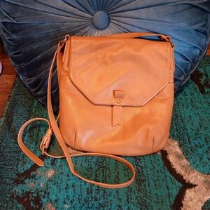 Lucky Brand Brown Leather Shoulderbag Crossbody Purse